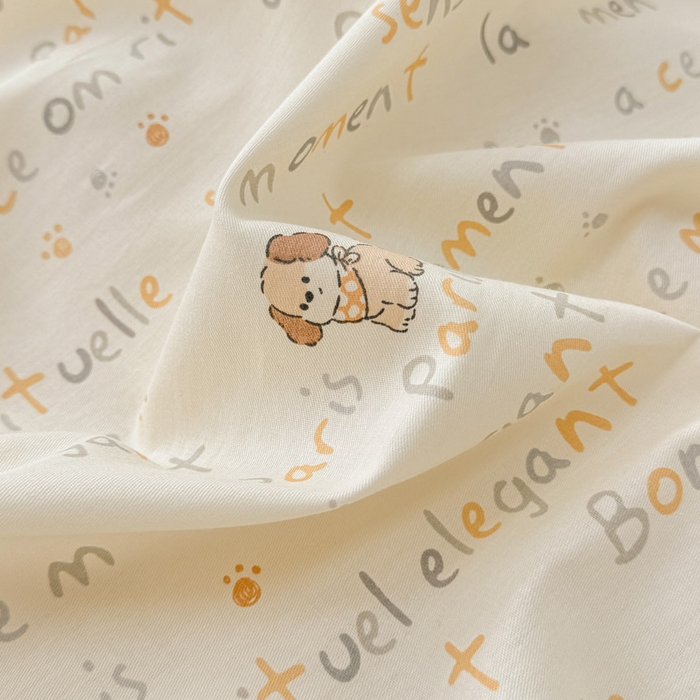 91家纺网 家纺一手货源 找家纺 绵庭家纺 2025新款12868全棉套件单品系列二单枕套 旺仔派