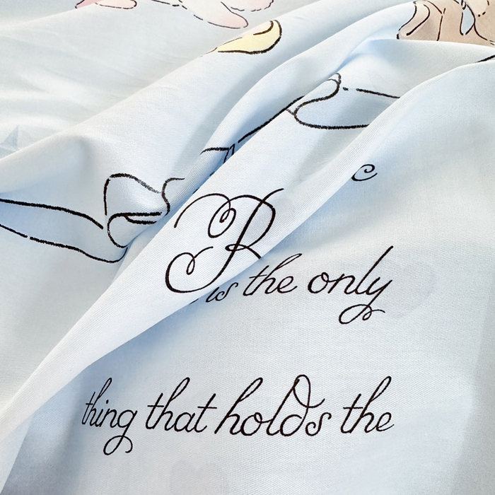 91家纺网 家纺一手货源 找家纺 绵庭家纺 2025新款12868全棉套件单品系列二单枕套 奶油阿布-蓝