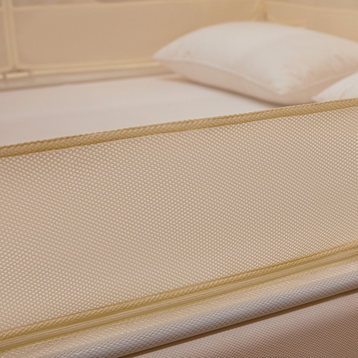 91家纺网 家纺一手货源 找家纺 （总）梦尔佳蚊帐 2025新款双层花边床笠式三开门蚊帐-858怜香惜玉系列