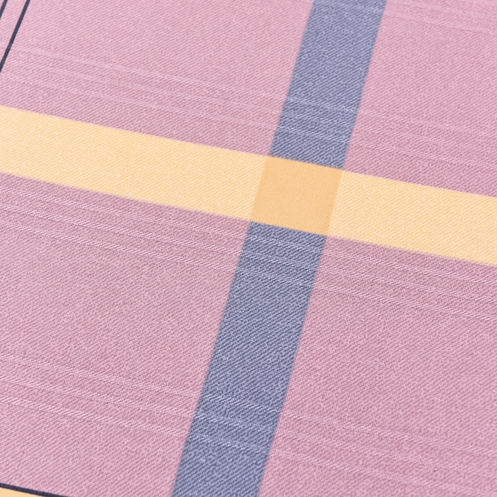 91家纺网 家纺一手货源 找家纺 润淳家居 2025新款老粗布三件套及单品 格鹿 豆沙