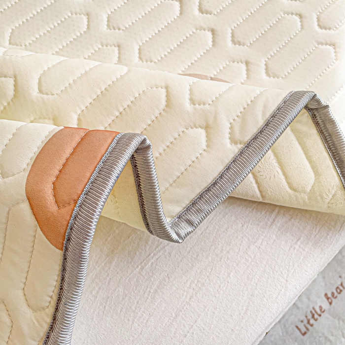 91家纺网 家纺一手货源 找家纺 富馨莱 2025新款A类凉感丝空气纤维凉席学生款 小熊仔