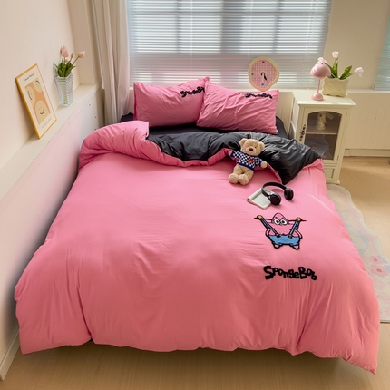 奈颜 2025新款高克重水洗棉毛巾绣爆款四件套 派派星