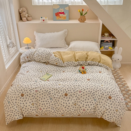 91家纺网 家纺一手货源 找家纺 （总）绵庭家纺 2025新款12868全棉套件单品系列二单被套