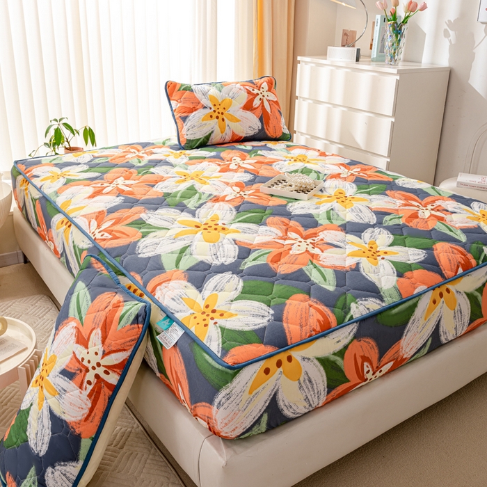 91家纺网 家纺一手货源 找家纺 云玲时尚 2025新款三防磨毛防水夹棉单人枕套 莫莉花园