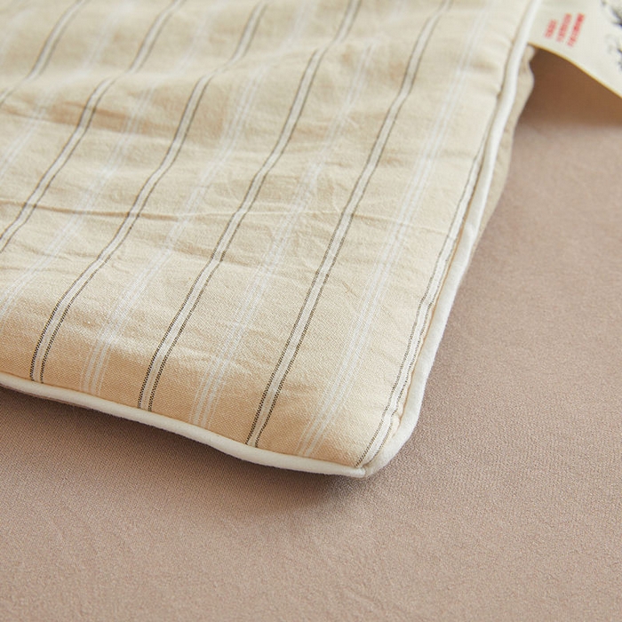 91家纺网 家纺一手货源 找家纺 金喜2025 新款全棉夏被四件套色织水洗棉夏被夏凉被春秋被冬被四件套-羽丝棉被四件套系列 乐事米