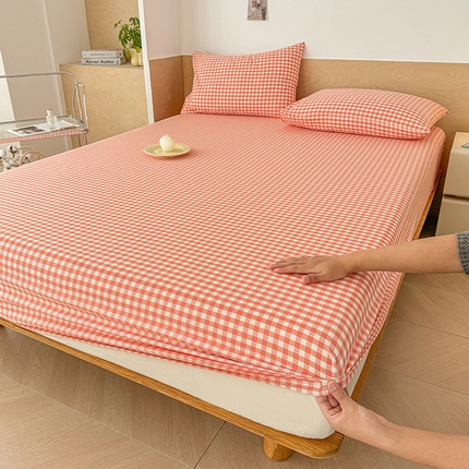 91家纺网 家纺一手货源 找家纺 （总）晓时候 2025新款100%全棉色织水洗棉床笠全棉床笠纯棉床笠