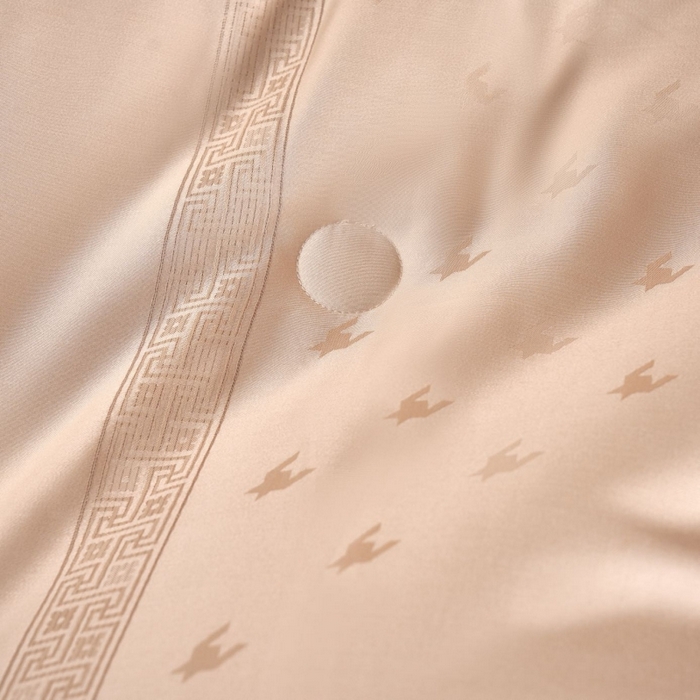 91家纺网 家纺一手货源 找家纺 朴罗 （ 原岚图）2025新款臻品欧式提花黄金大豆被被子被芯-千千阙歌 千千阙歌-香槟金