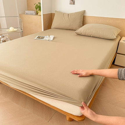 91家纺网 家纺一手货源 找家纺 （总）晓时候 2025新款100%全棉色织水洗棉床笠全棉床笠纯棉床笠