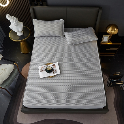 91家纺网 家纺一手货源 找家纺 （总）富馨莱 2025新款A类凉感丝空气纤维凉席床笠款