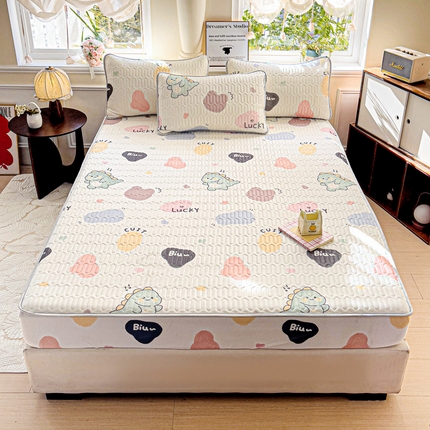 91家纺网 家纺一手货源 找家纺 （总）富馨莱 2025新款A类凉感丝空气纤维凉席床笠款