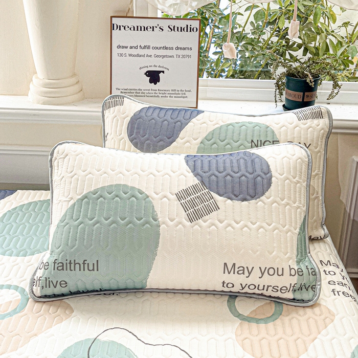 91家纺网 家纺一手货源 找家纺 富馨莱 2025新款A类凉感丝空气纤维凉席床笠款 幻影