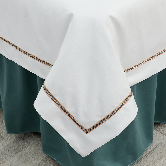 91家纺网 家纺一手货源 找家纺 千姿坊 2025新款床罩四件套-倾城 倾城-紫+白