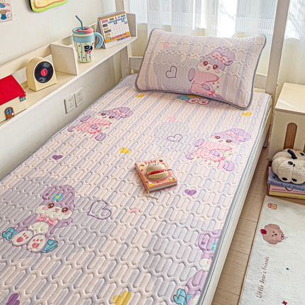 富馨莱 2025新款A类凉感丝空气纤维凉席学生款 菲菲兔-紫