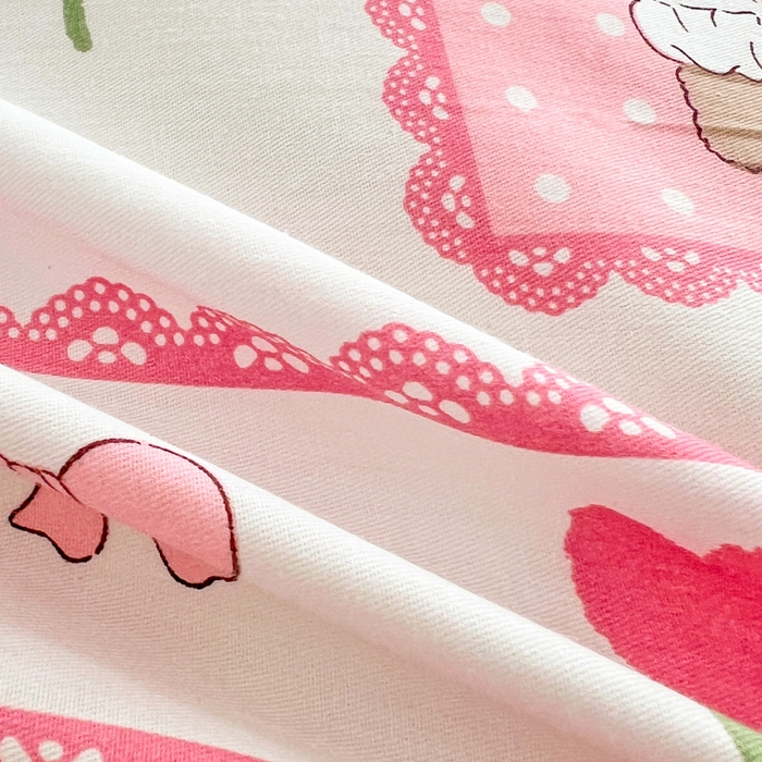 91家纺网 家纺一手货源 找家纺 世爵2025春夏新款全棉纯棉印花系列单床单 床单单件 花园派对-米