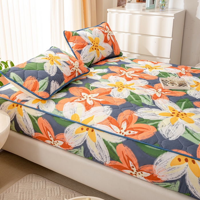 91家纺网 家纺一手货源 找家纺 云玲时尚 2025新款三防磨毛防水夹棉单人枕套 莫莉花园