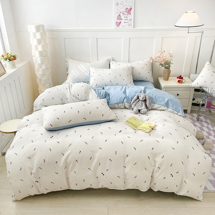 91家纺网 家纺一手货源 找家纺 （总）汣沐生活 2025新款针织棉印花款四件套