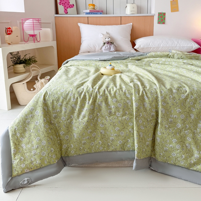 91家纺网 家纺一手货源 找家纺 宜梦家居【需要买家秀请联系老板】 2025新款双面纯棉夏被夏凉被系列 富贵满满