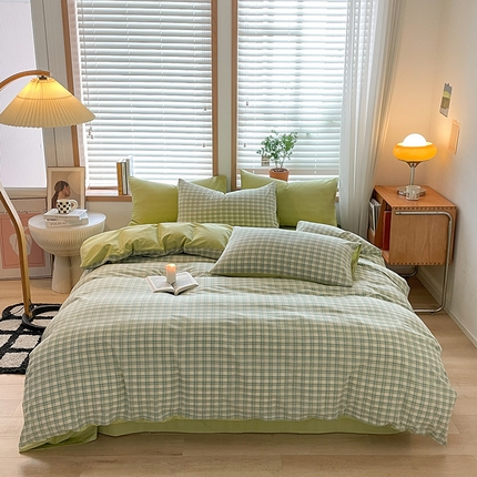 91家纺网 家纺一手货源 找家纺 （总）卡巴伦家纺 2025新款40支纯棉A类水洗棉四件套风格2