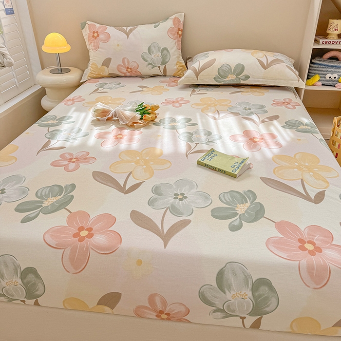 91家纺网 家纺一手货源 找家纺 2025新款12868全棉套件单品系列二单床笠 优朵