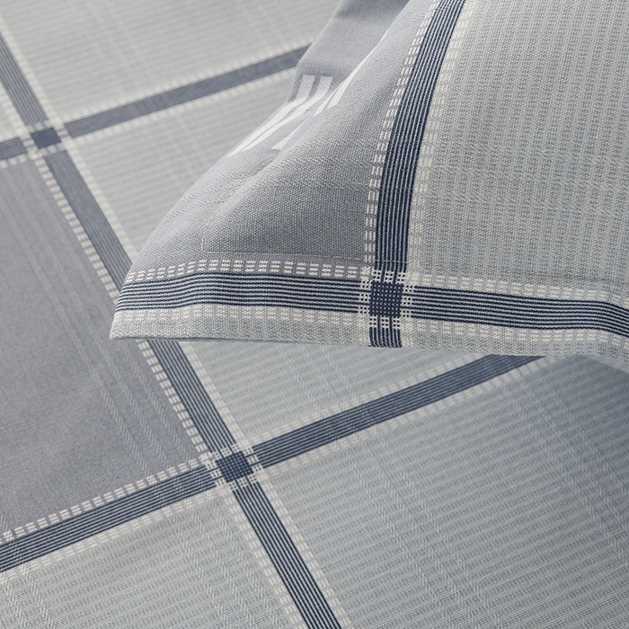 91家纺网 家纺一手货源 找家纺 润淳家居 2025新款老粗布三件套及单品 格格精致 灰