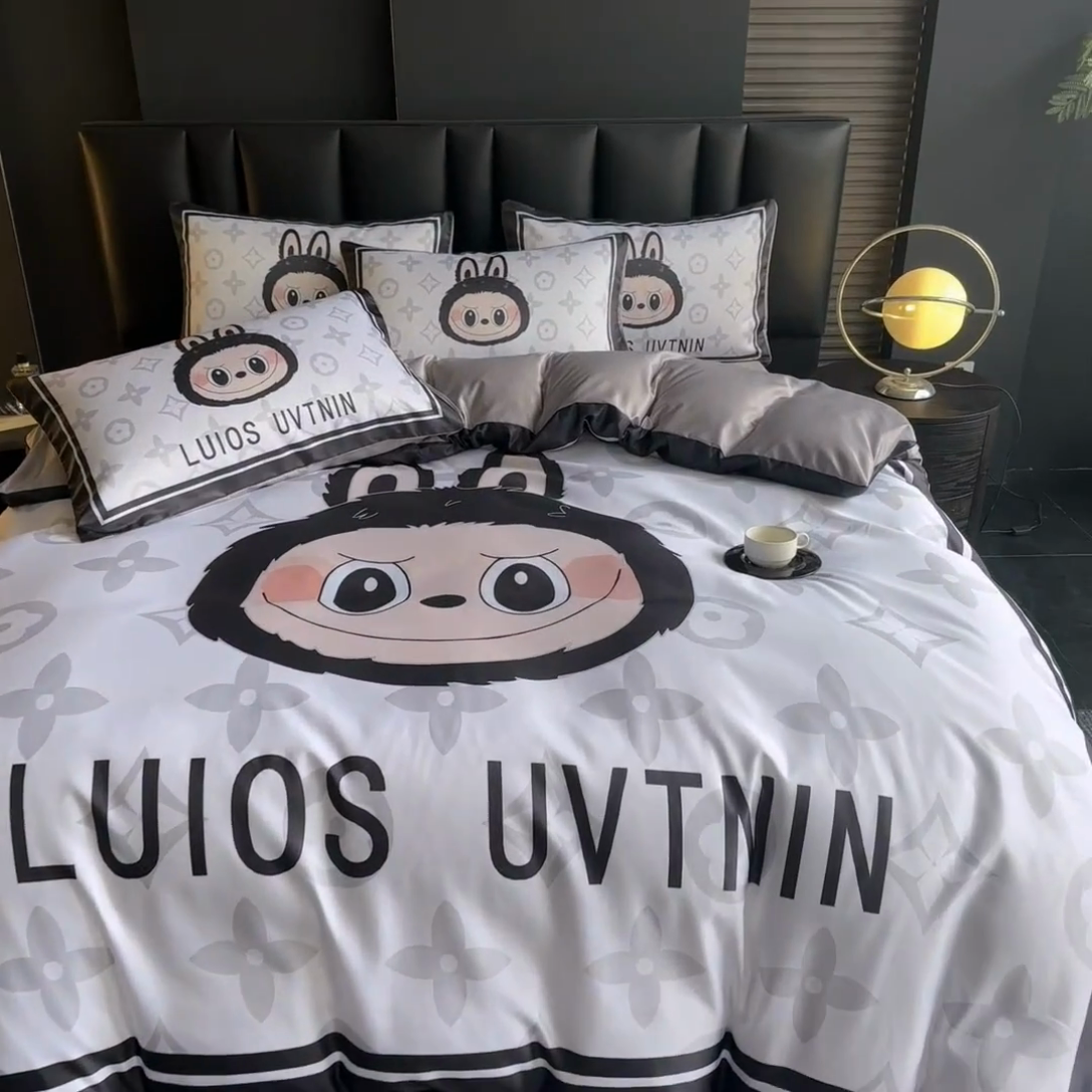 91家纺网 家纺一手货源 找家纺 （总）2025新款水洗真丝数码印花四件套