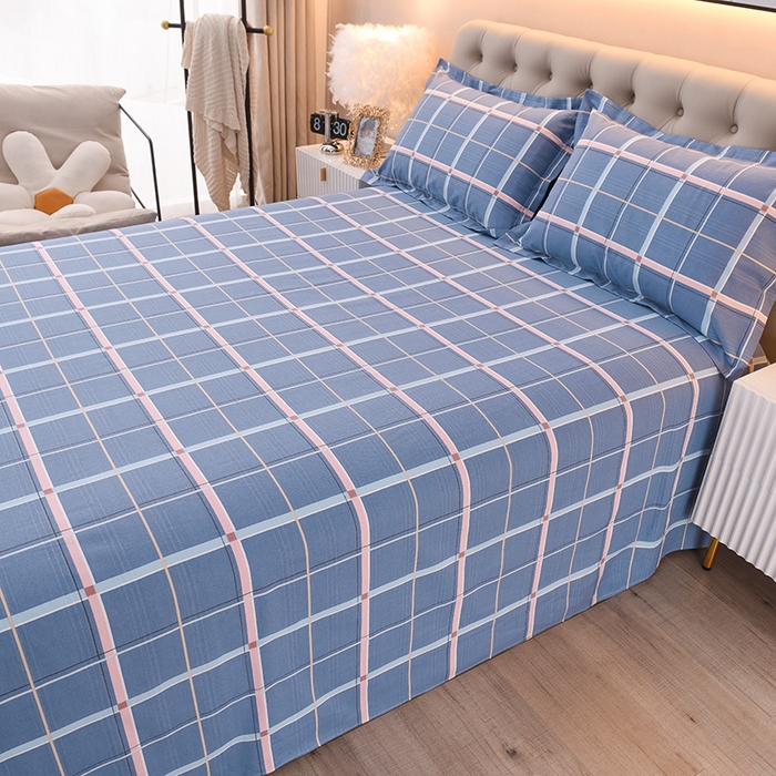 91家纺网 家纺一手货源 找家纺 润淳家居 2025新款老粗布三件套及单品 格恋