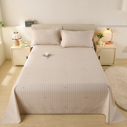 润淳家居 2025新款老粗布三件套及单品 熊伙伴 棕