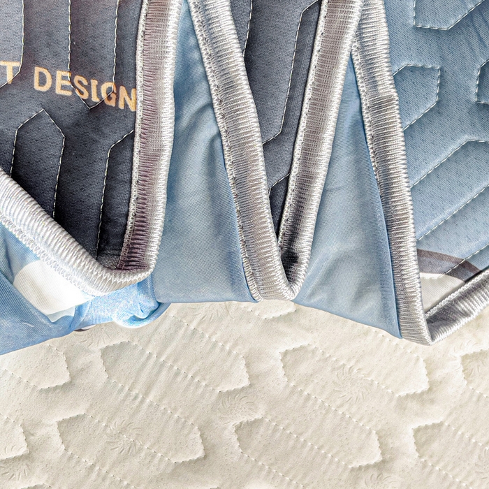 91家纺网 家纺一手货源 找家纺 富馨莱 2025新款A类凉感丝空气纤维凉席床笠款 柯基