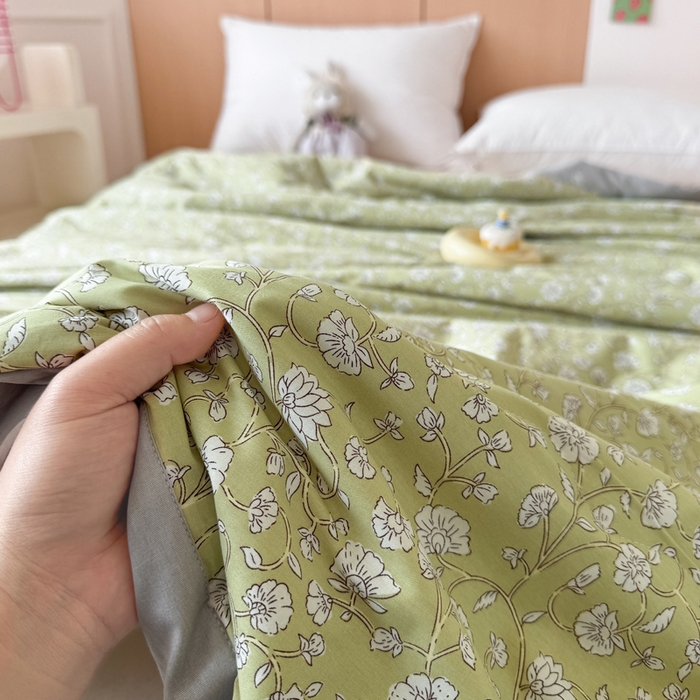 91家纺网 家纺一手货源 找家纺 宜梦家居【需要买家秀请联系老板】 2025新款双面纯棉夏被夏凉被系列 富贵满满