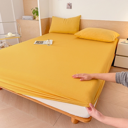 91家纺网 家纺一手货源 找家纺 （总）晓时候 2025新款100%全棉色织水洗棉床笠全棉床笠纯棉床笠