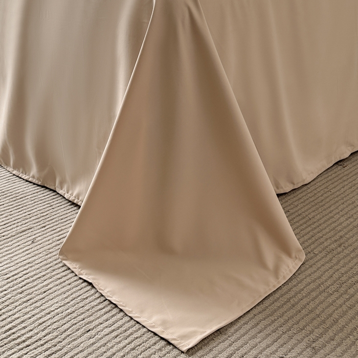 91家纺网 家纺一手货源 找家纺 汣沐生活 2025新款亲肤绣花花边四件套 橄榄緑-香槟-田园生活