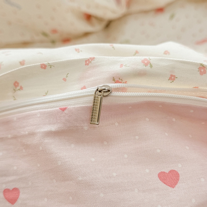 91家纺网 家纺一手货源 找家纺 绵庭家纺 2025新款12868全棉套件单品系列二四件套 樱桃甜宠