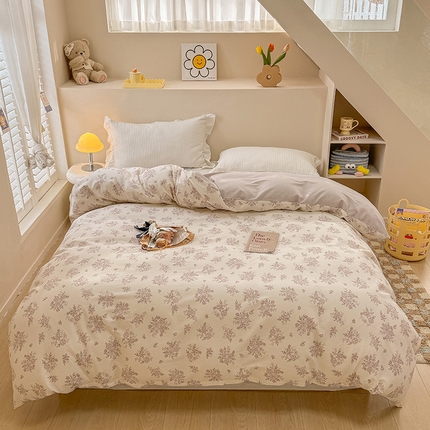 91家纺网 家纺一手货源 找家纺 （总）绵庭家纺 2025新款12868全棉套件单品系列二单被套