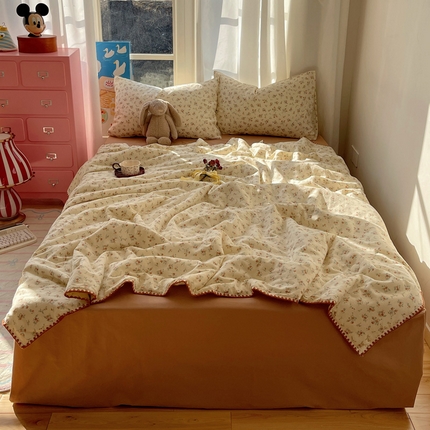 一加一 2025A类全棉有氧双层纱印花夏被 诗野