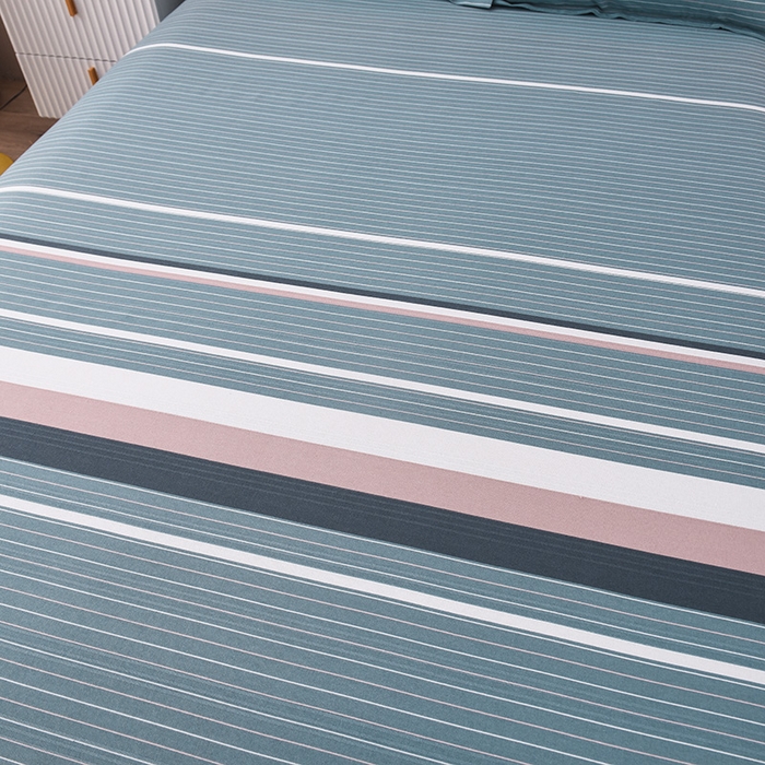 91家纺网 家纺一手货源 找家纺 润淳家居 2025新款老粗布三件套及单品 条纹情怀 灰