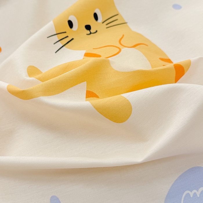 91家纺网 家纺一手货源 找家纺 绵庭家纺 2025新款12868全棉套件单品系列二四件套 狮子乐园