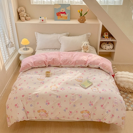 91家纺网 家纺一手货源 找家纺 （总）绵庭家纺 2025新款12868全棉套件单品系列二单被套