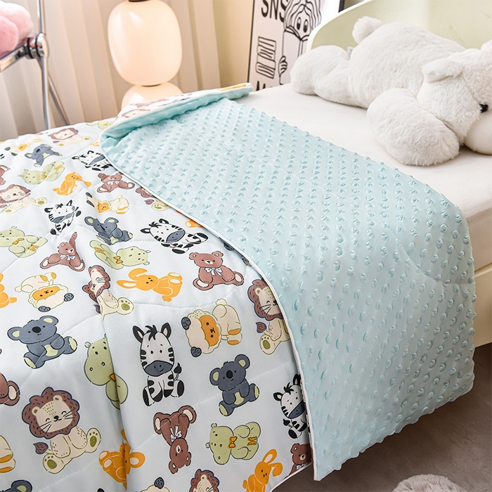 91家纺网 家纺一手货源 找家纺 嗨生活_2025年爆款 A类冰豆豆凉感丝被 儿童夏被 幼儿园被 直播 团购首选_1477 欢乐牧场