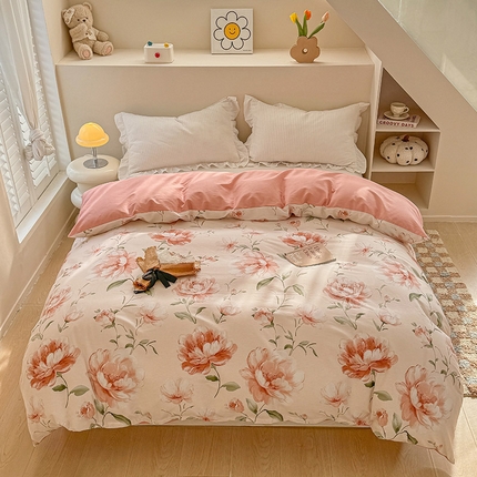 91家纺网 家纺一手货源 找家纺 （总）绵庭家纺 2025新款12868全棉套件单品系列二单被套