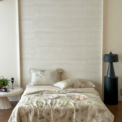 佳汐蓝 2025新款60S天丝数码印花夏被系列花卉款 清风荷韵