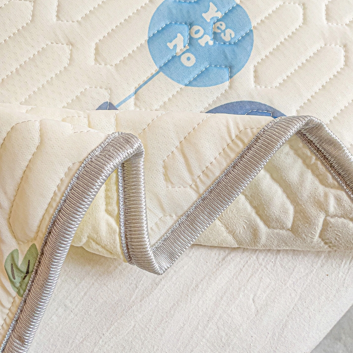 91家纺网 家纺一手货源 找家纺 富馨莱 2025新款A类凉感丝空气纤维凉席学生款 可爱小像