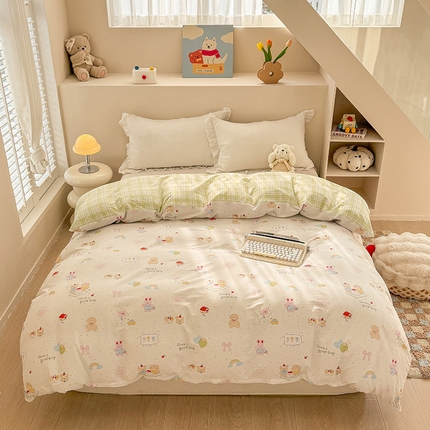 91家纺网 家纺一手货源 找家纺 （总）绵庭家纺 2025新款12868全棉套件单品系列二单被套