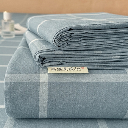 91家纺网 家纺一手货源 找家纺 （总）晓时候 2025新款100%全棉色织水洗棉床单全棉床单纯棉床单