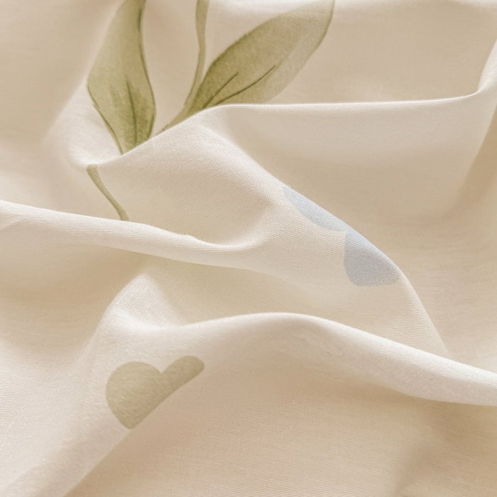 91家纺网 家纺一手货源 找家纺 绵庭家纺 2025新款12868全棉套件单品系列二单枕套 奇异花朵