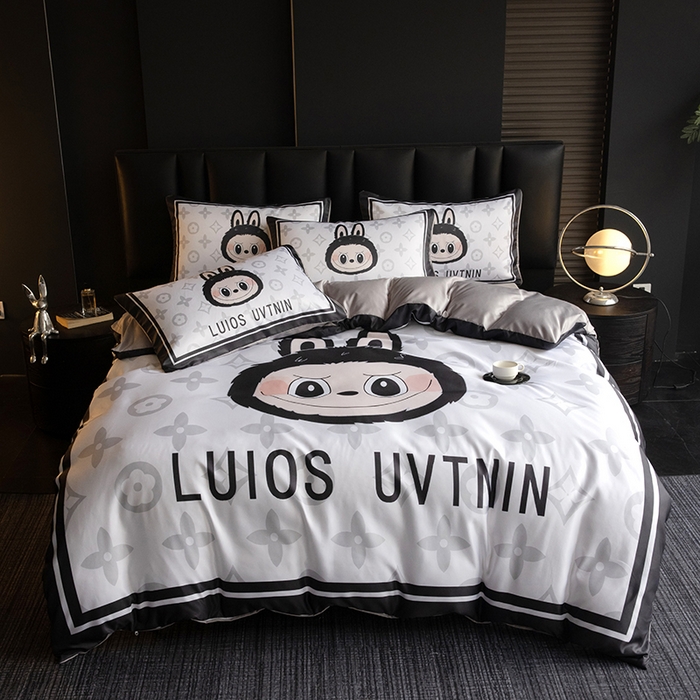 91家纺网 家纺一手货源 找家纺 （总）2025新款水洗真丝数码印花四件套