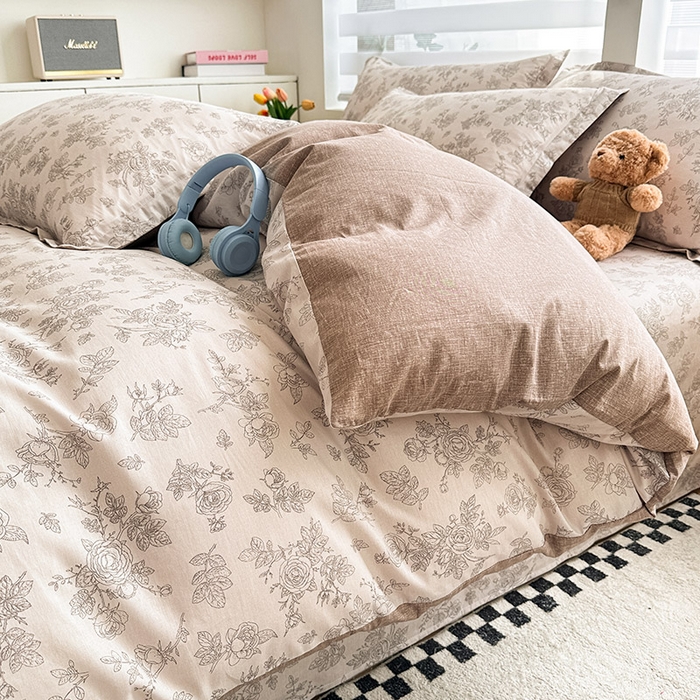 91家纺网 家纺一手货源 找家纺 绵庭家纺 2025新款12868全棉套件单品系列二四件套 摩菲