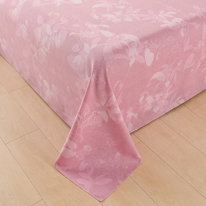 91家纺网 家纺一手货源 找家纺 润淳家居 2025新款老粗布三件套及单品 花夜朦胧 豆沙