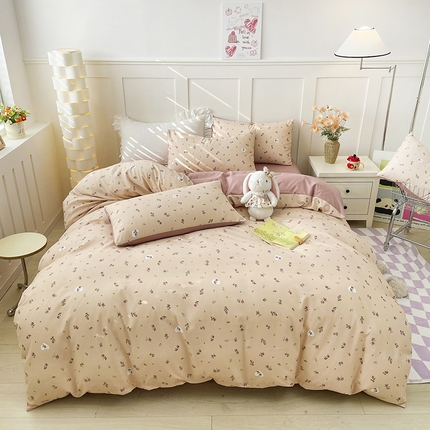 91家纺网 家纺一手货源 找家纺 （总）汣沐生活 2025新款针织棉印花款四件套