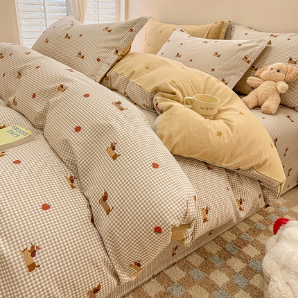 91家纺网 家纺一手货源 找家纺 （总）绵庭家纺 2025新款12868全棉套件单品系列二四件套