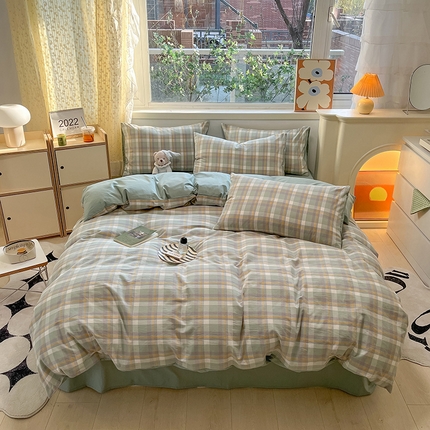 91家纺网 家纺一手货源 找家纺 （总）卡巴伦家纺 2025新款40支纯棉A类水洗棉四件套风格2